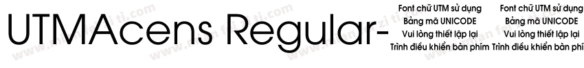 UTMAcens Regular字体转换